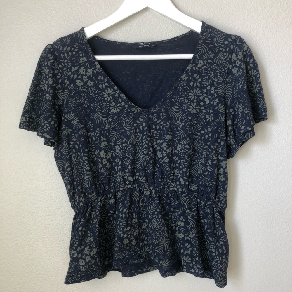 Lucky brand botanical print top